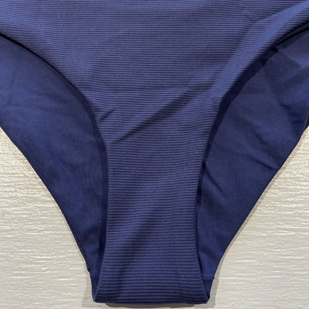 New Tavik Reversible Ribbed Full Coverage Bikini Bottom Dark Blue Size Large - Picture 4 of 10